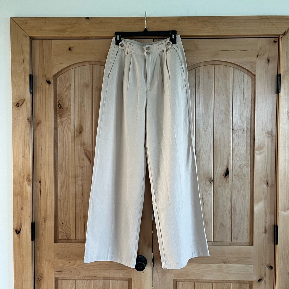 MADEWELL Harlow Wide Leg Trouser, Harvest Moon, 0 Regular